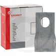 Mowing blade left for Krone/Fella, GRANIT, steel blade; pack of 25, shown with GRANIT box.