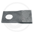 Granit mowing blade right, steel lawn mower blade with circular mounting hole