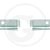Mowing blade right - Fella, two gray mower blades shown (pack of 25)