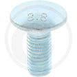 Granit mushroom head bolt, M10 x 25, zinc-plated steel