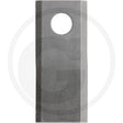 Granit mowing blade right, gray metal lawn mower blade with round mounting hole and GRANIT logo.
