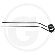 Granit swather tine for Kuhn, single unit; black metal agricultural machinery part.