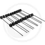 Granit Rotary Tedder Tine set, pack of 10, black metal tines.