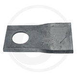 Granit left lawn mower blade with circular mounting hole and orientation arrow