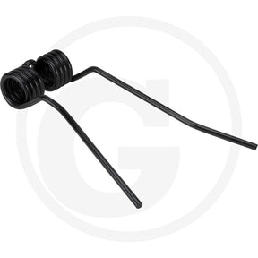Rotary Tedder Tine, 9 x 113 x 375mm, black metal