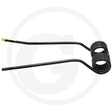Rotary Tedder Tine GRANIT, 9x113x375 mm, coil-ended steel tine for agricultural machinery