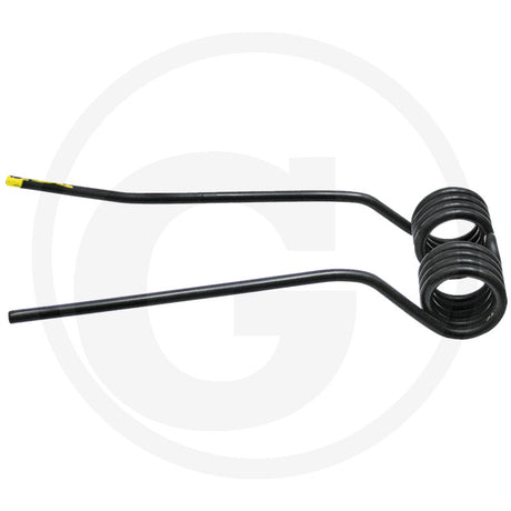 Rotary tedder tine, black metal coil spring, GRANIT brand for agricultural machinery.