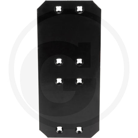 Landside Granit plate, black metal tillage part with six mounting holes (GRANIT)