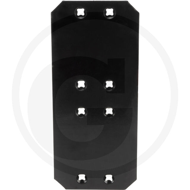 Landside Granit plate, black metal tillage part with six mounting holes (GRANIT)