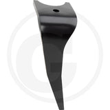 Granit rotary harrow tine, black metal with top mounting hole.