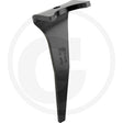 Rotary harrow tine by Granit, black metal tillage part 56030 65753 L
