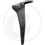 Rotary harrow tine by Granit, black metal tillage part 56030 65753 L