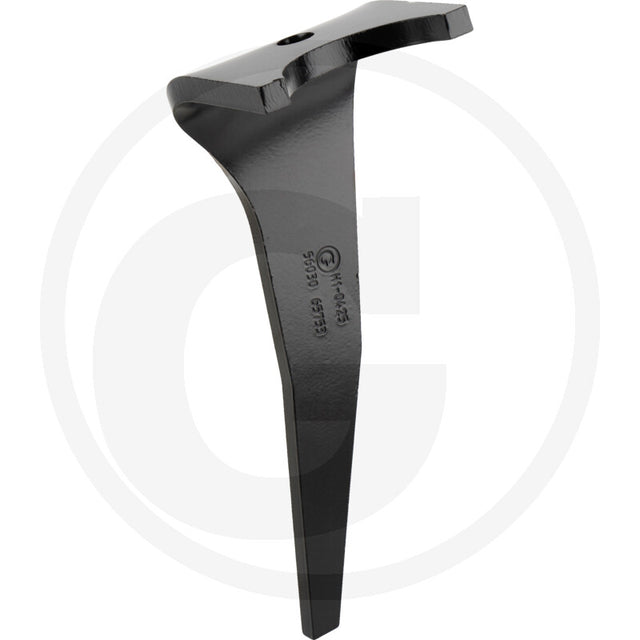 Rotary harrow tine by Granit, black metal tillage part 56030 65753 L