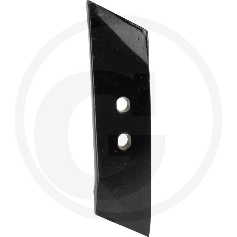 Reversible point tillage blade, GRANIT brand, black metal with two mounting holes