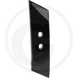 Reversible point tillage blade, GRANIT brand, black metal with two mounting holes