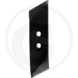 Reversible Point blade by Granit; black metal tillage part with 2 mounting holes.