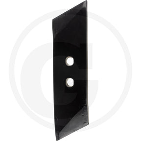 Reversible Point blade by Granit; black metal tillage part with 2 mounting holes.