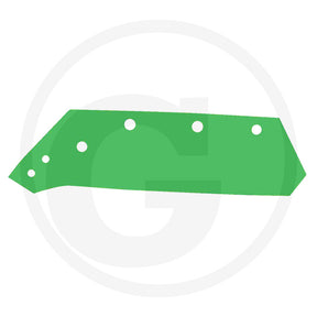 Reversible Point Share 10mm 16in green GRANIT tillage blade with mounting holes