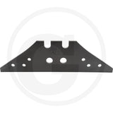 Landside tillage blade by GRANIT in dark metal with multiple mounting holes and top notches.