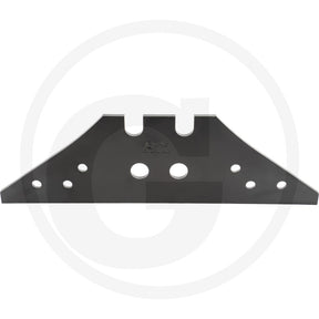 Landside tillage blade by GRANIT in dark metal with multiple mounting holes and top notches.