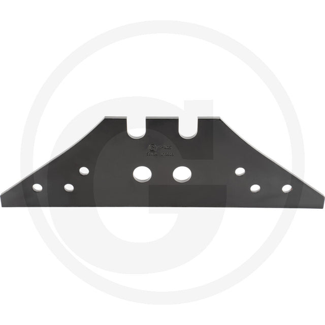 Landside tillage blade by GRANIT in dark metal with multiple mounting holes and top notches.