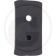 GRANIT landside protection part for tillage equipment, dark gray plastic with two mounting holes