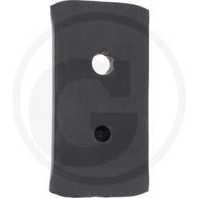 GRANIT landside protection part for tillage equipment, dark gray plastic with two mounting holes