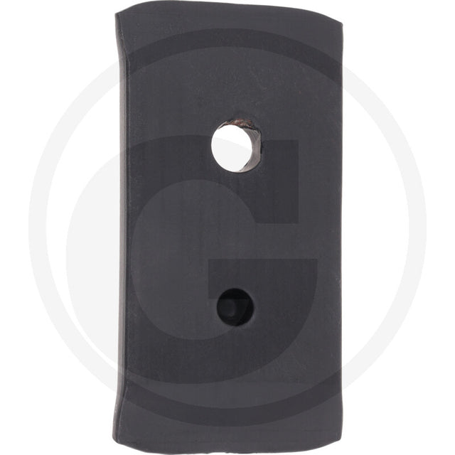 GRANIT landside protection part for tillage equipment, dark gray plastic with two mounting holes