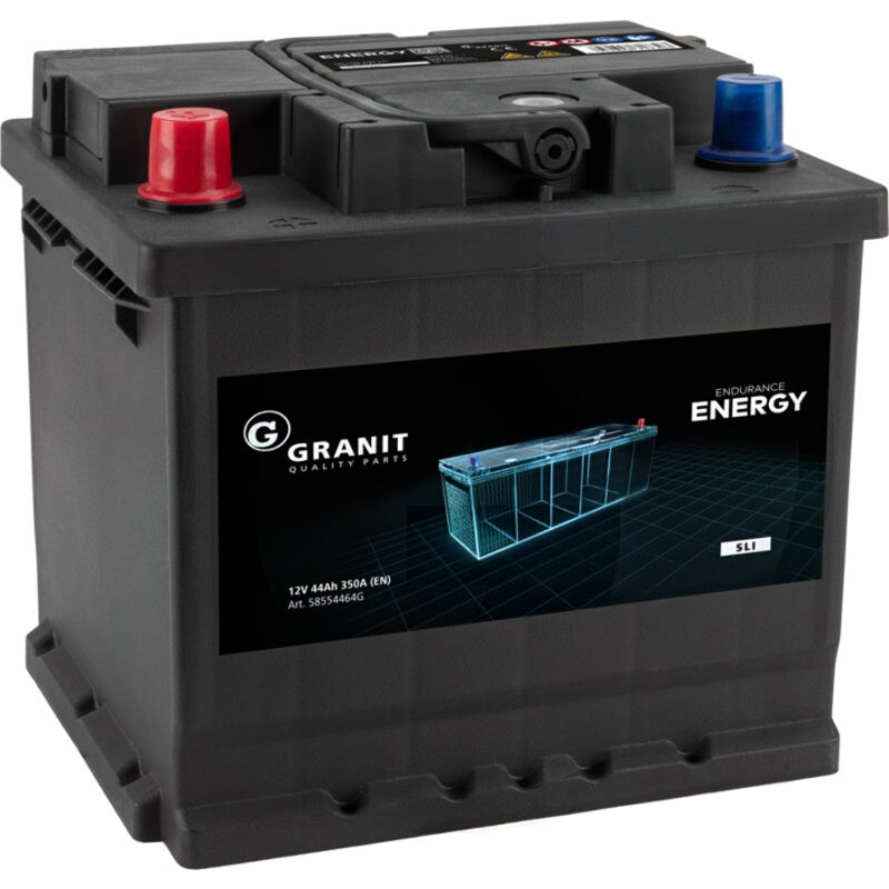 GRANIT ENDURANCE ENERGY 12V 44Ah battery for Case IH AF Magnum 255 tractors, black