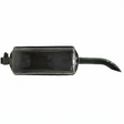 Granit exhaust silencer for machinery, black metal, 950mm long