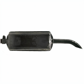Granit exhaust silencer for machinery, black metal, 950mm long