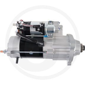 Starter motor 24V 7.5kW with silver and black housing for Scania