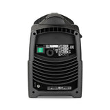 Telwin Technomig 210 welder, black plastic housing, back view