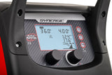 Telwin Electromig 400 Synergic welder control panel with blue digital display and two knobs