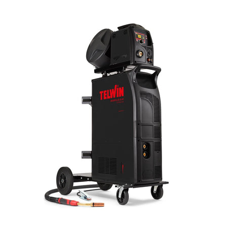 Telwin Inverpulse 60.40 Wave Aqua welder on a wheeled mobile cart with red Telwin logo