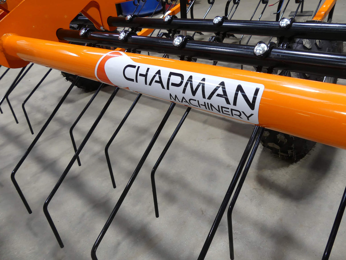 Chapman AH200 Arena Harrow, 2.0m, orange frame with black tines and rear roller