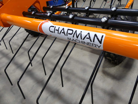 Chapman AH200 Arena Harrow, 2.0m, orange frame with black tines and rear roller