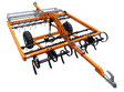 Arena Harrow Chapman AH200 on orange frame with S-tines and rear roller, 2.0m, 12V lift for ATV/UTV