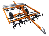 Arena Harrow Chapman AH200 on orange frame with S-tines and rear roller, 2.0m, 12V lift for ATV/UTV
