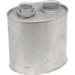 Silencer GRANIT silver metal machinery exhaust silencer for John Deere 6600–7405 tractors