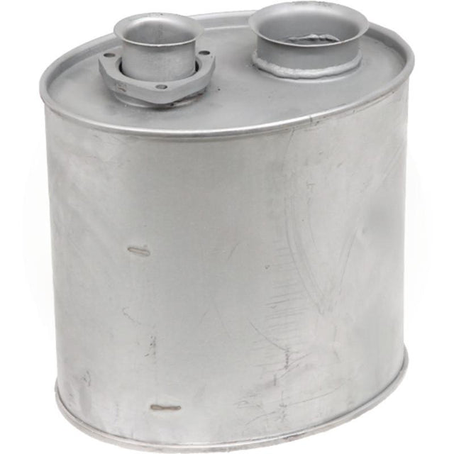 Silencer GRANIT silver metal machinery exhaust silencer for John Deere 6600–7405 tractors