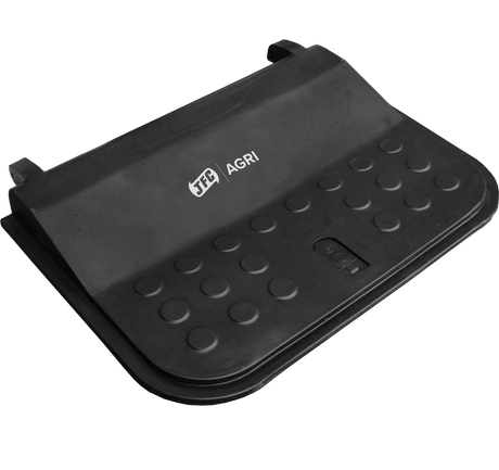 ATV carrier box lockable lid by JFC Agri, black polyethylene, fits ATV-CBD (200L) & ATV-CBS (150L), durable.