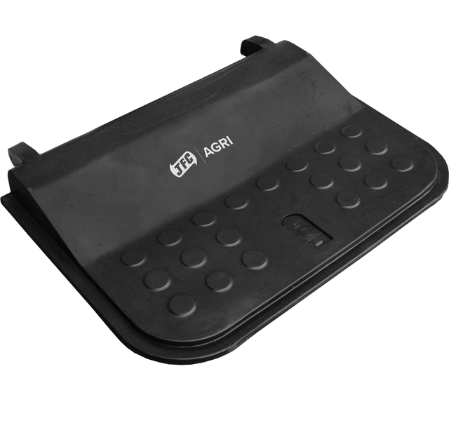 ATV carrier box lockable lid by JFC Agri, black polyethylene, fits ATV-CBD (200L) & ATV-CBS (150L), durable.