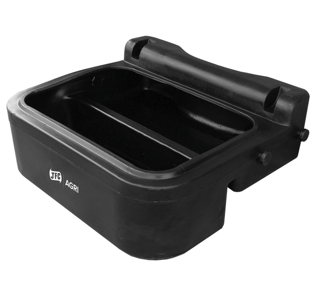ATV storage box 150L rear-mount by JFC Agri in black plastic; lid sold separately