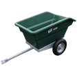 JFC Agri ATV tipping trailer, 250L, green with galvanised frame