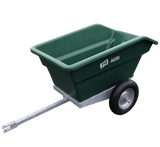 JFC Agri ATV tipping trailer, 250L, green with galvanised frame