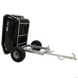 Trailer: JFC Agri ATV Tip Assist Trailer, black tipping tub on galvanized frame, gas-strut tipping, 500kg capacity