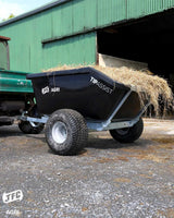 JFC Agri Tip Assist Trailer, black, 500kg capacity, hay load, gas-strut tipping