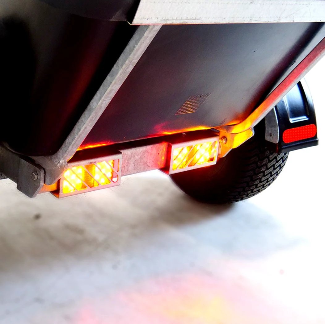 JFC Agri ATV Tip Assist Trailer, black with mudguards and lights, 500kg capacity