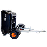 JFC Agri ATV Tip Assist Trailer with lights, mudguards, 500kg capacity, black